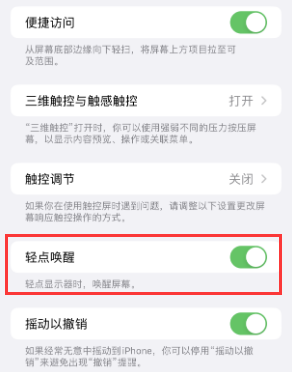 北票苹果授权维修站分享iPhone轻点无法唤醒怎么办