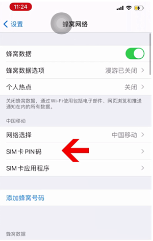 北票苹果14维修网分享如何给iPhone14的SIM卡设置密码 